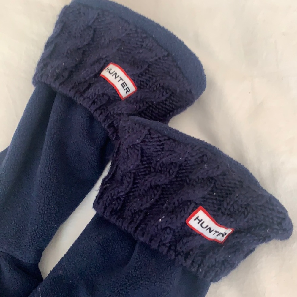 ❄️ Navy Hunter tall boot socks ❄️